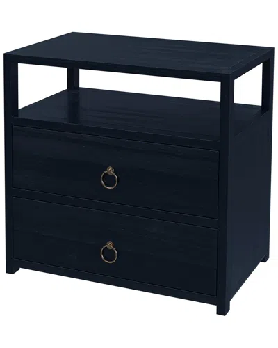 Butler Specialty Company Lark 2 Drawer Wide Nightstand In Blue
