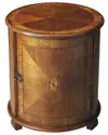Butler Specialty Company Lawrie 20in Drum Table In Brown