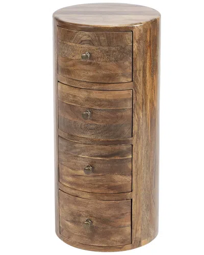 Butler Specialty Company Liam Light Wood Accent Table With Storage In Brown