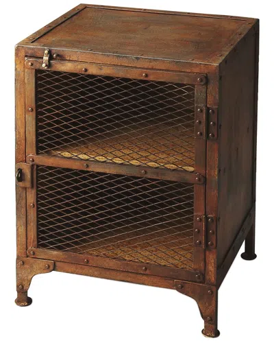 Butler Specialty Company Lucas Industrial Chic End Table In Brown