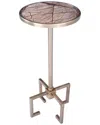 Butler Specialty Company Mash Metal & Marble Accent Table In Gold