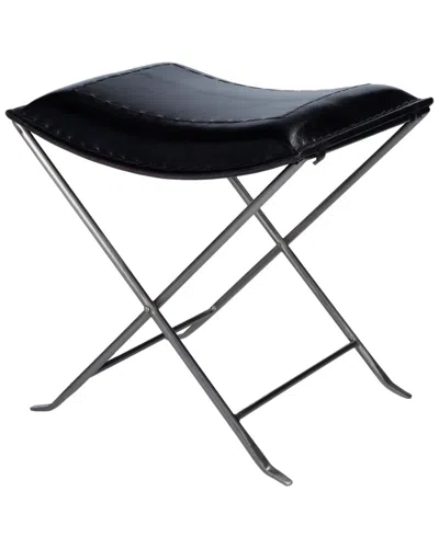 Butler Specialty Company Melton Leather 21.5in Stool In Black