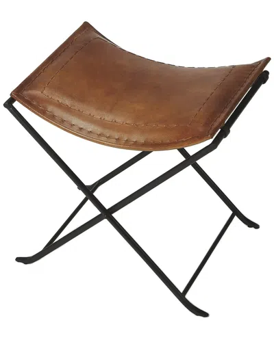 Butler Specialty Company Melton Leather 21.5in Stool In Brown