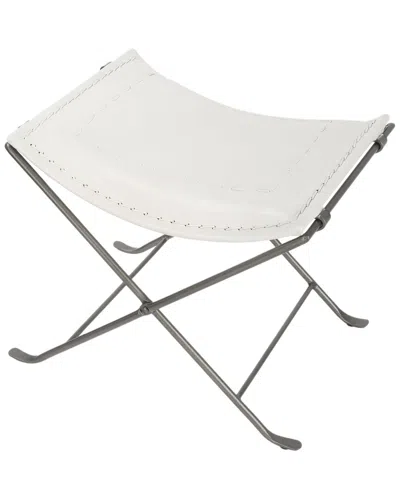 Butler Specialty Company Melton Leather 21.5in Stool In White