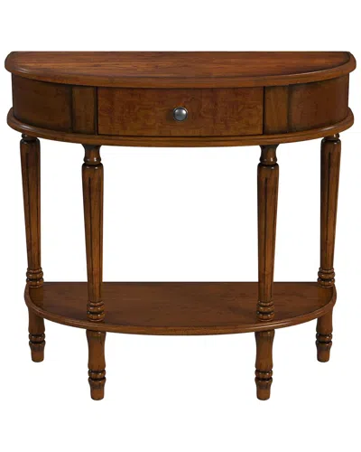 Butler Specialty Company Mozart Demilune Console Table In Brown