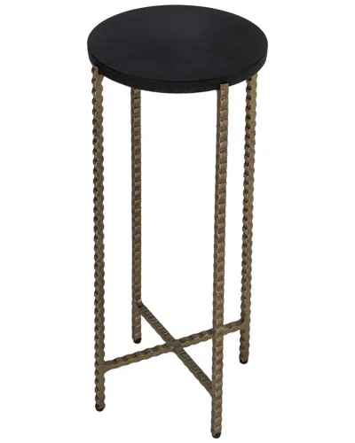 Butler Specialty Company Nigella Granite Cross Legs Side Table In Black
