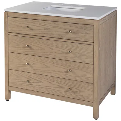 Butler Specialty Company Nora 36 In W Quartz Top Bathroom Vanity, Brown