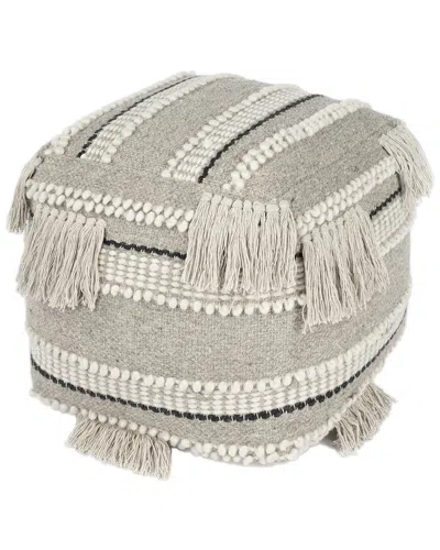 Butler Specialty Company Realisa Woven Pouffe In Grey