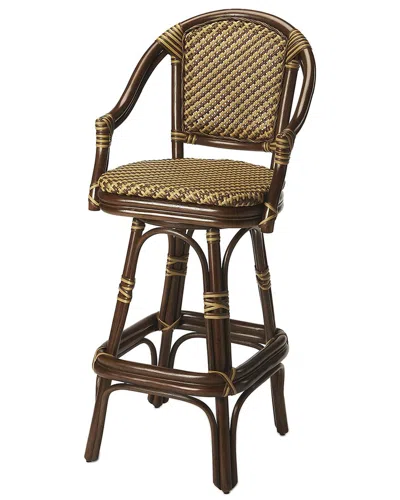 Butler Specialty Company Renata Rattan 29.75in Bar Stool In Multi
