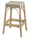 Butler Specialty Company Robias Rectangular Rattan 30in Bar Stool In Brown