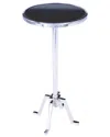 Butler Specialty Company Sash Metal & Marble Accent Table In Silver