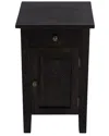 Butler Specialty Company Switra 1 Door 1 Drawer End Table In Coffee