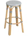 Butler Specialty Company Tobias Cottage Rattan Bar Stool In White