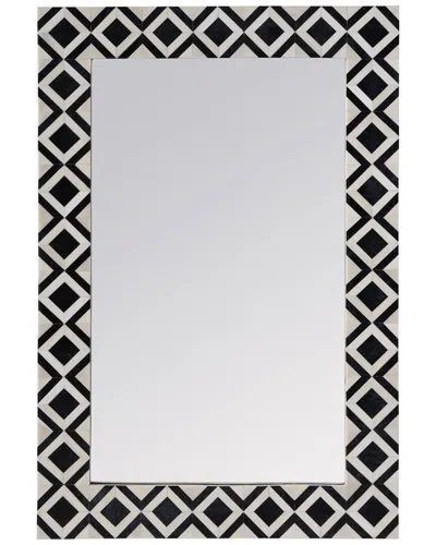 Butler Specialty Company Verona 24in X 36in Bone-inlay Wall Mirror In Black