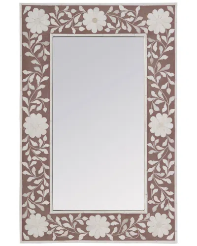 Butler Specialty Company Vivienne 16in X 24in Rectangular Bone Inlay Wall  Mirror