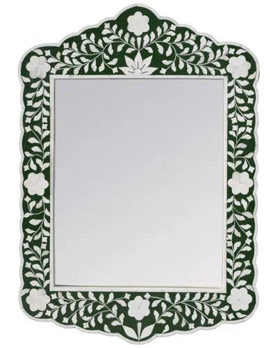Butler Specialty Company Vivienne 20in X 28in Bone Inlay Vertical Wall Mirror In Animal Print