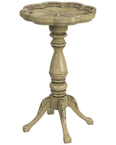 Butler Specialty Company Whitman Scalloped Edge Accent Table In Beige