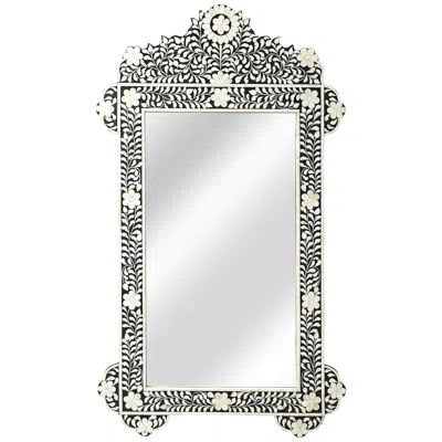 Butler Vicario Black Bone Inlay 28" X 48" Wall Mirror