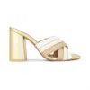 Butrich Giulia Pump In Ivory/gold In Gold