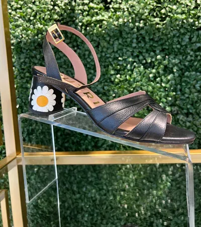 Butrich Margarita Midi Heels In Black