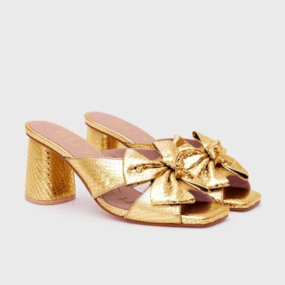 Butrich Women's Alina Midi Heels In Platino In Gold