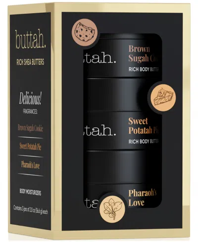 Buttah Skin 3-pc. Holiday Treats Rich Body Butter Set In Transparent