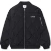 Butter Goods Alpine Quilted Nylon Ripstop Bomber Jacket In Black