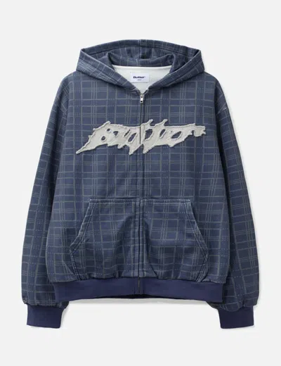 Butter Goods Amplify Zip-thru Hood In Blue