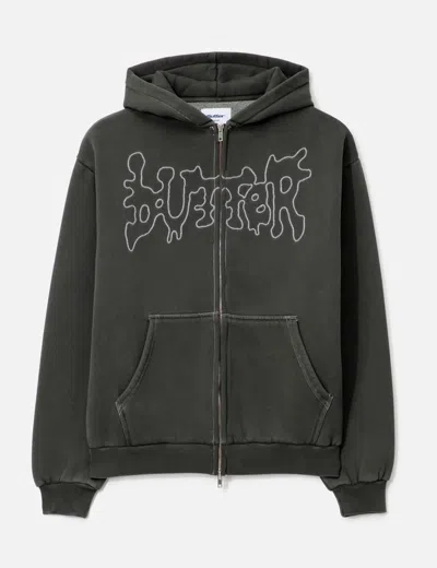 Butter Goods Blotch Zip-thru Hood In Green