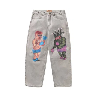 Pre-owned Butter Goods Boxing Denim Jeans 'washed Grey' | Men's Size 30