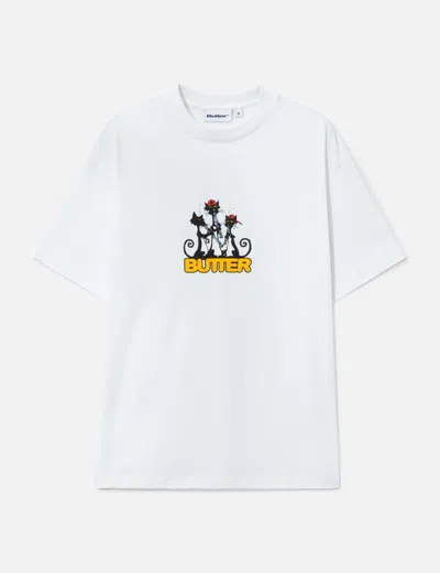 Butter Goods Cats T-shirt In White