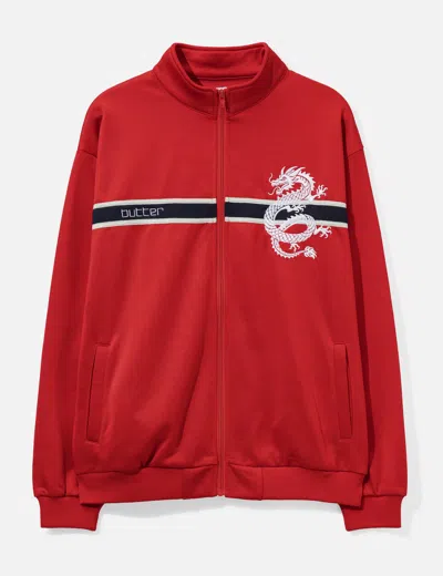 Butter Goods Dragon Tricot Jacket In Red
