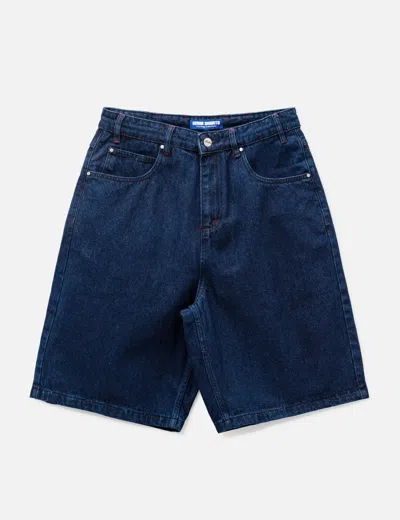 Butter Goods Drummer Baggy Denim Shorts In Blue