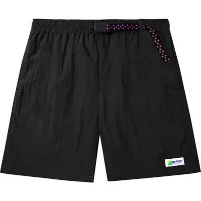 Butter Goods Equipment Belted Nylon Shorts In Black