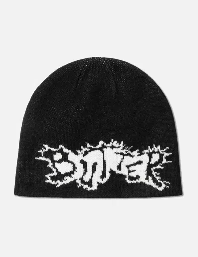 Butter Goods Eruption Skully Beanie In Black
