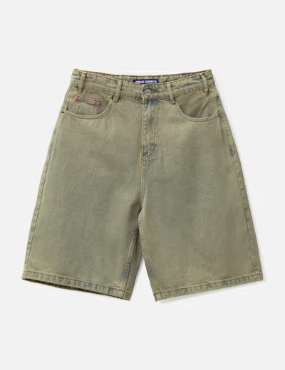 Butter Goods Garage Denim Shorts In Green