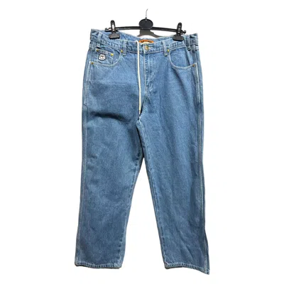 Pre-owned Butter Goods Jeans Relaxed Loose Fit Size 34 In Blue