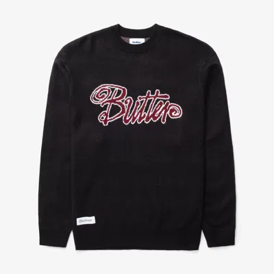 Butter Goods Jive Knit Jumper In Black
