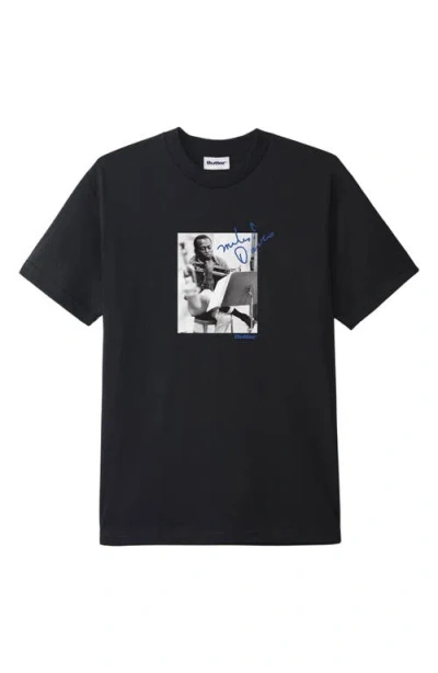 Butter Goods Kind Of Blue Cotton Graphic T-shirt In Black