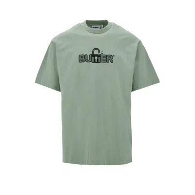 Butter Goods 'lock' Print T-shirt In Green