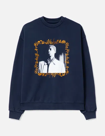 Butter Goods Loop Digga Crewneck In Blue