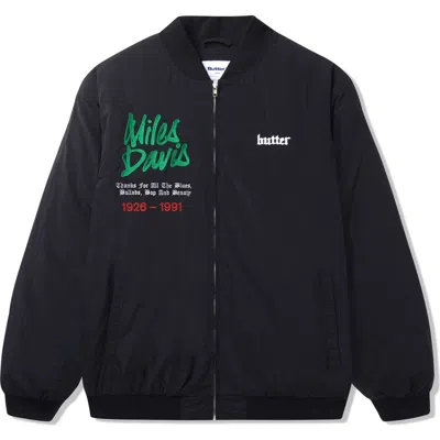 Butter Goods Miles Bomber Jacket In Black