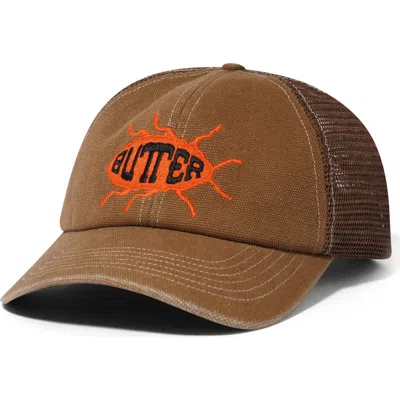 Butter Goods Roach Trucker Hat In Brown