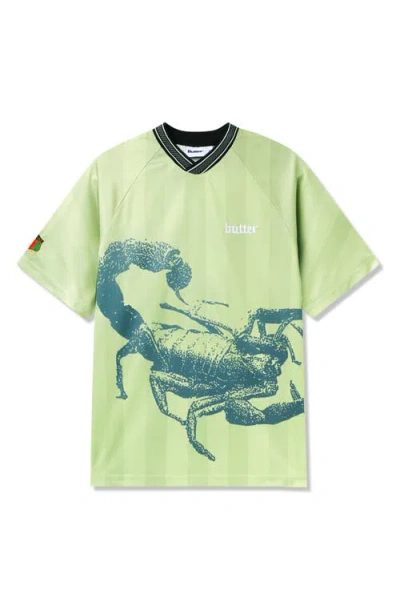 Butter Goods Scorpion Soccer Jersey In Pistachio