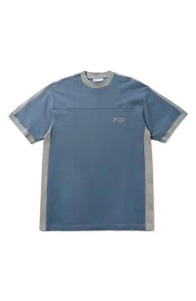 Butter Goods Scribble Graphic Football T-shirt In Burgundy