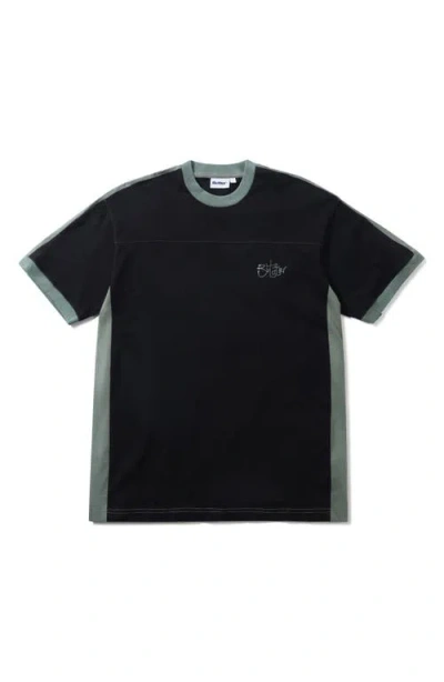 Butter Goods Scribble Graphic Football T-shirt In Black