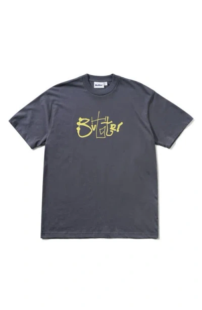 Butter Goods Scribble Graphic T-shirt In Gray