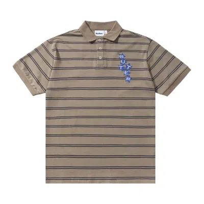 Pre-owned Butter Goods Stars Polo Short-sleeve Shirt 'khaki' | Tan | Men's Size Xl