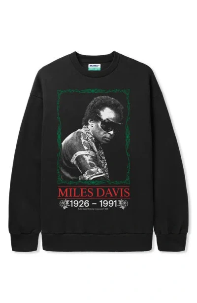 Butter Goods Thanks Miles Graphic Sweatshirt In Black