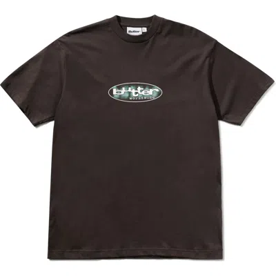 Butter Goods Vortex Graphic T-shirt In Brown
